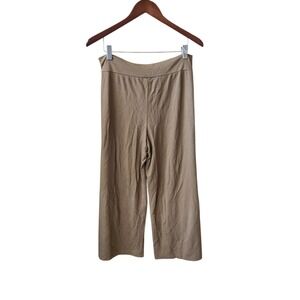 Flax In Motion Wide Leg Cropped Pants Gaucho Medium‎